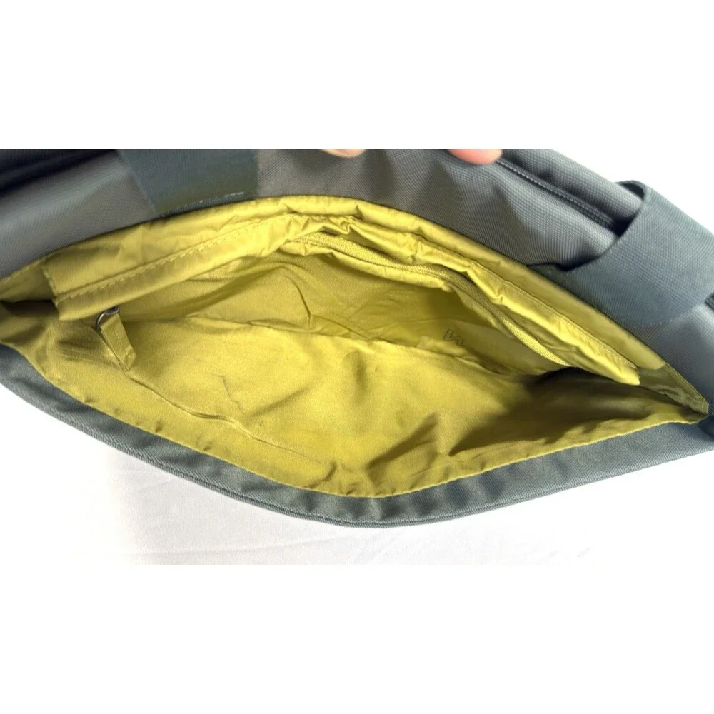 Tucano Work Out 3 Gray 15.6 Laptop Tote Bag Padded Case Yellow Interior WO3